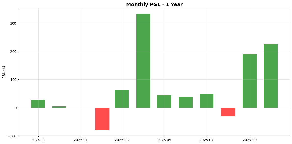 Monthly P&L Last 12 Months